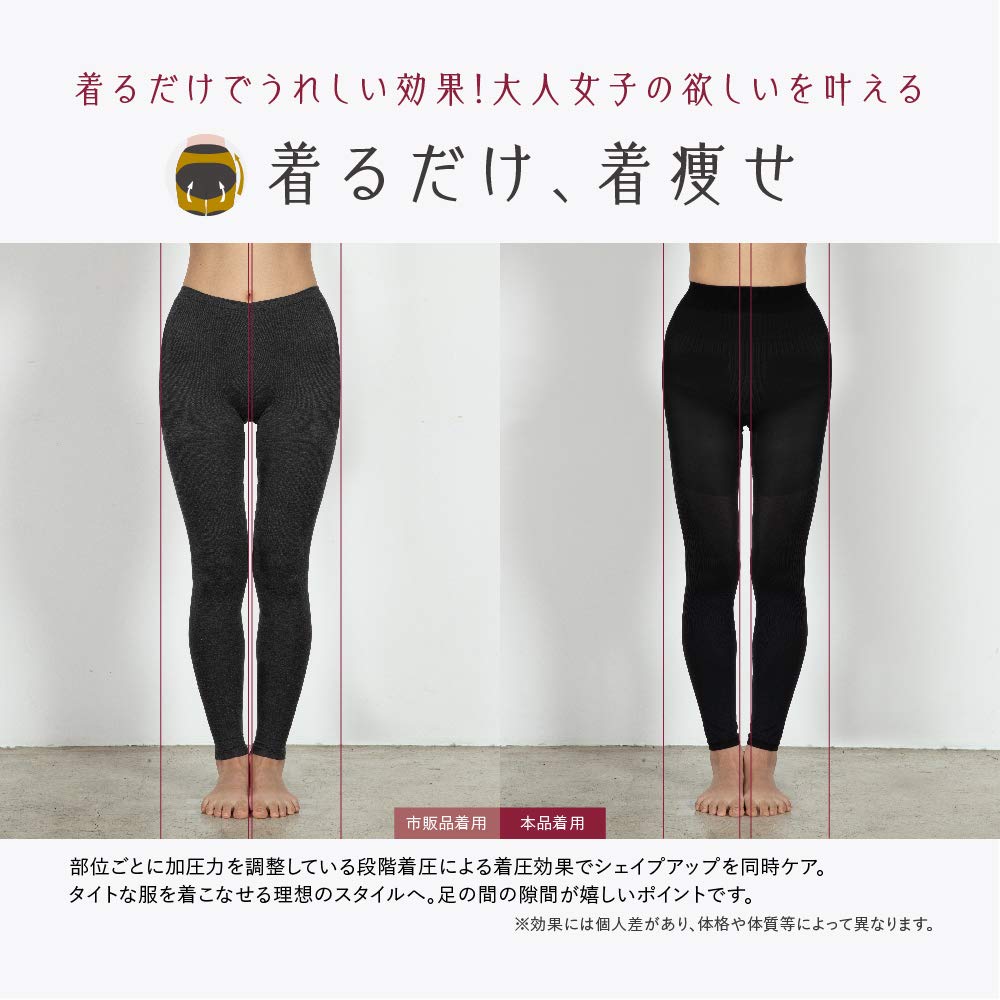 Amazon.co.jp: [SHAPEDAYS] シェイプデイズ 着圧スリムレギンス